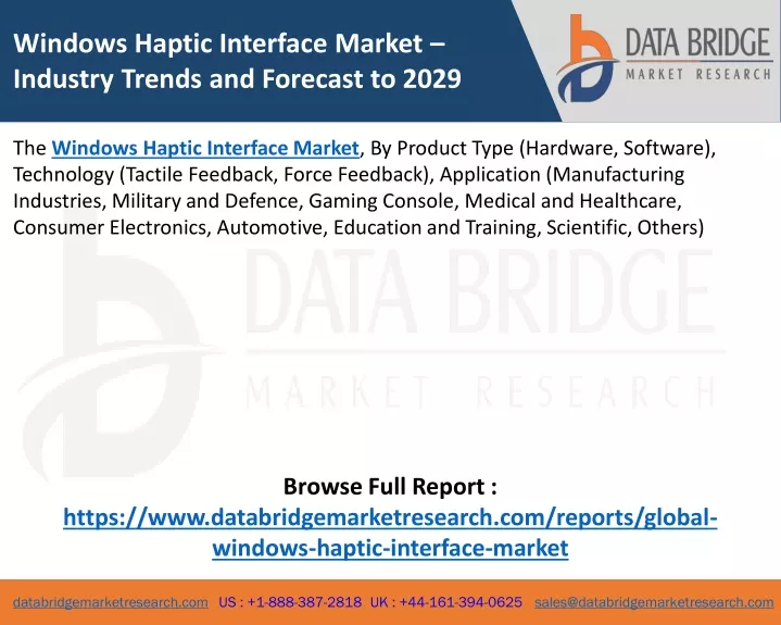 windows haptic interface market industry trends