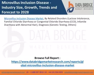 Microvillus Inclusion Disease Market – Industry Trends and Forecast to 2028