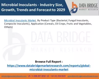 Microbial Inoculants Market – Industry Trends and Forecast to 2029