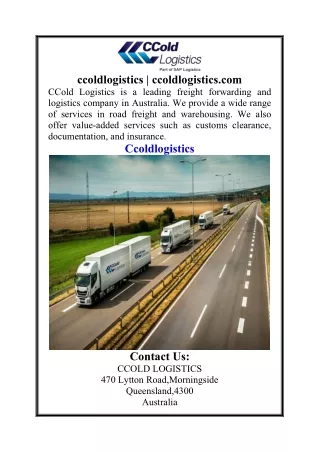 ccoldlogistics  ccoldlogistics.com