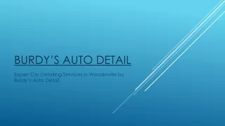 Burdy’s Auto Detail