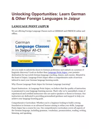 best german teacher in jaipur