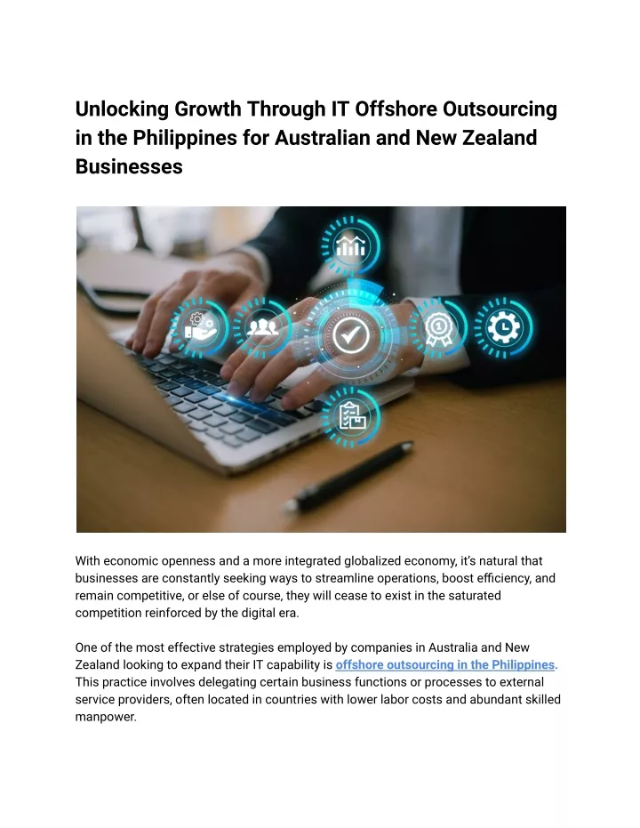 unlocking growth through it offshore outsourcing