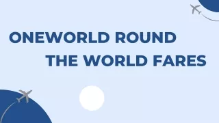 Oneworld Round The World Fares