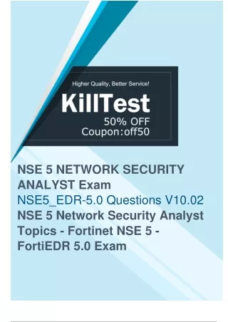 Updated NSE5_EDR-5.0 Exam Questions - Proven Way to Pass Your NSE5_EDR-5.0 Exam