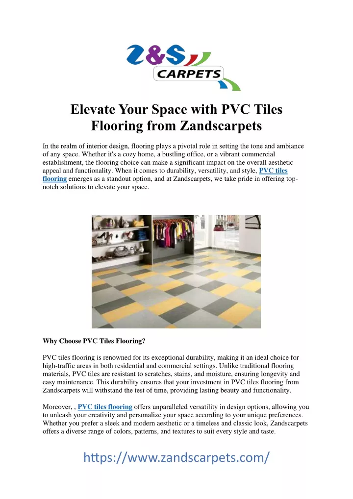 elevate your space with pvc tiles flooring from