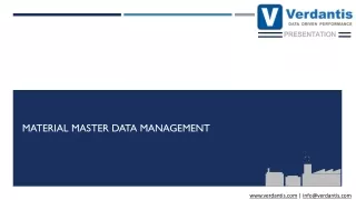 Material Master Data Management