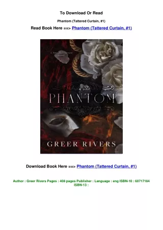 epub download Phantom (Tattered Curtain, #1) BY Greer Rivers