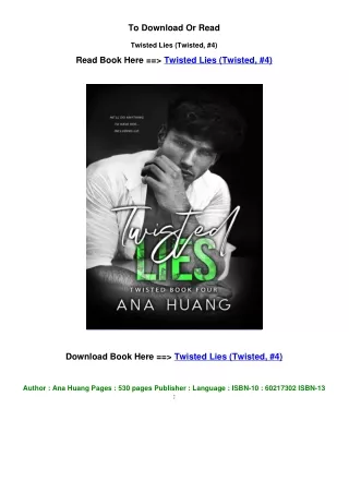 EPub Download Twisted Lies (Twisted, #4) by Ana Huang