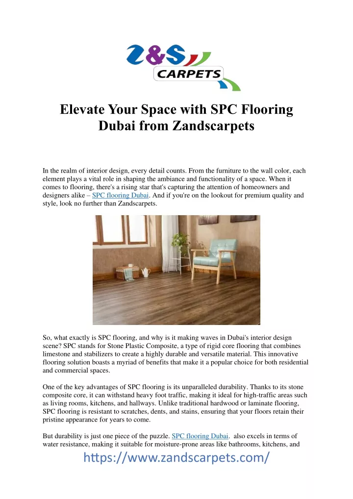 elevate your space with spc flooring dubai from