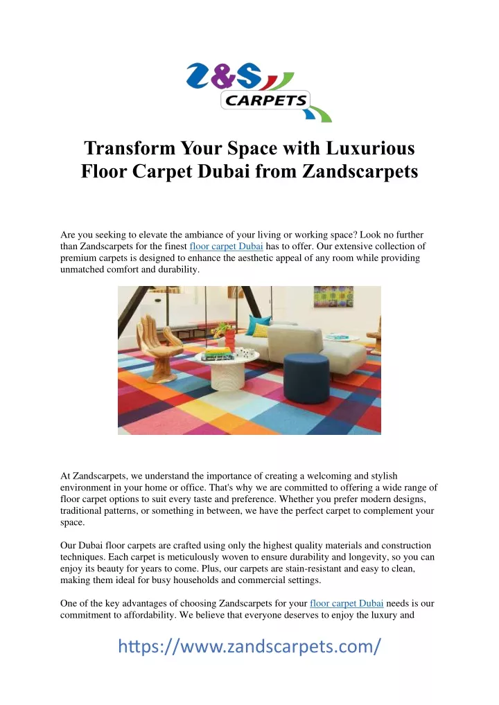 transform your space with luxurious floor carpet