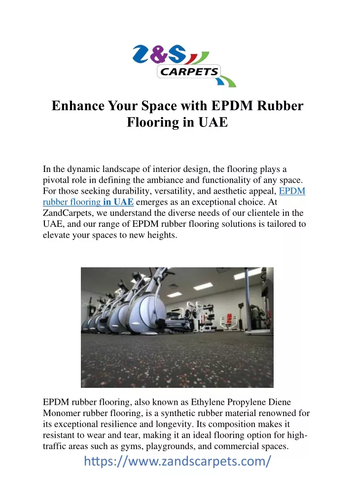 enhance your space with epdm rubber flooring