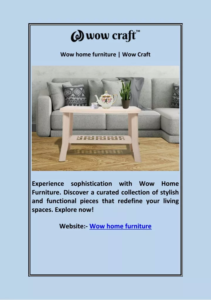 wow home furniture wow craft