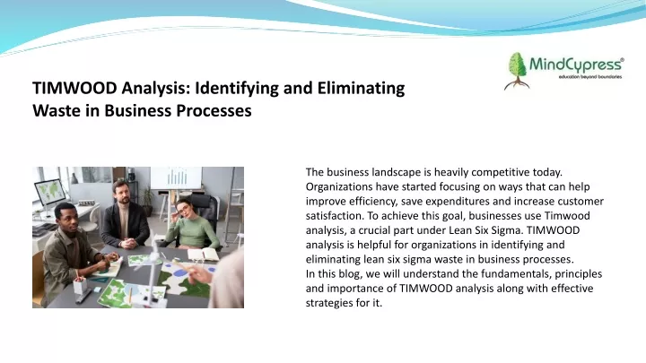 timwood analysis identifying and eliminating waste in business processes