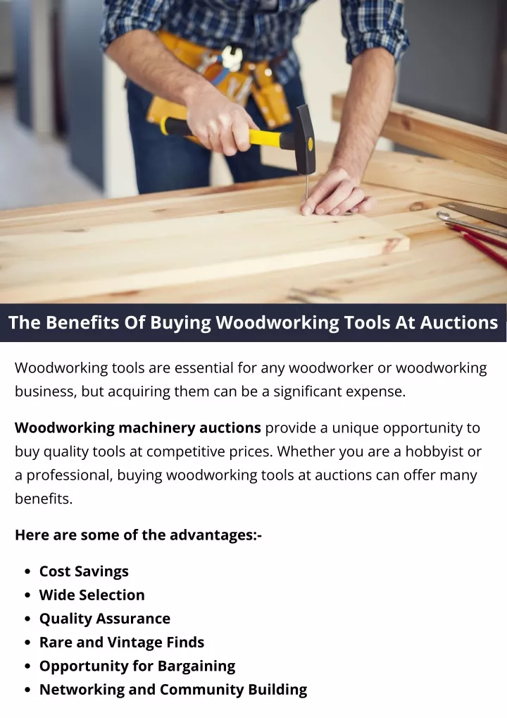 the benefits of buying woodworking tools