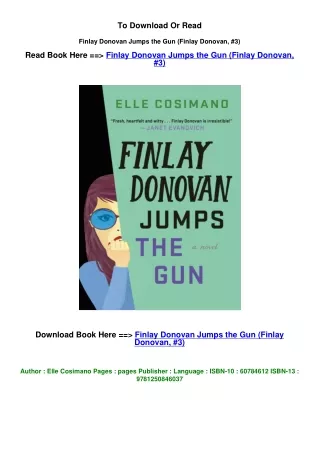 pdf Download Finlay Donovan Jumps the Gun (Finlay Donovan, #3) by Elle Cosimano