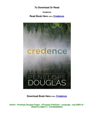 Download EPub Credence BY Penelope Douglas