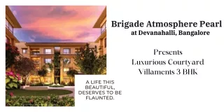 Brigade Atmosphere Pearl Devanahalli Bangalore pdf