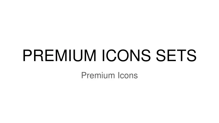 premium icons sets