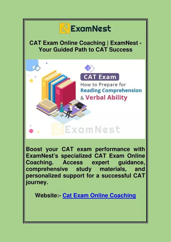 cat exam online coaching examnest your guided