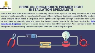 Shine On: Singapore’s Premier Light Installation Specialists