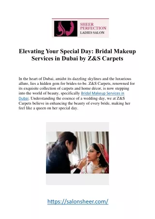 Premier Bridal Makeup Services in Dubai