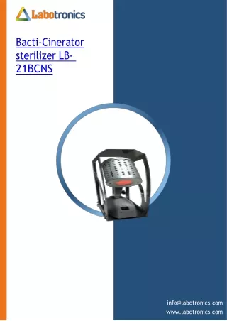 bacti cinerator sterilizer lb 21bcns