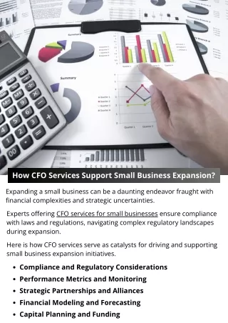 How CFO Services Support Small Business Expansion?