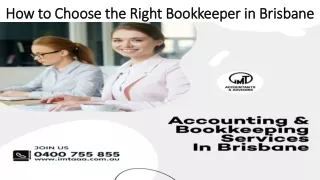 How to Choose the Right Bookkeeper in Brisbane