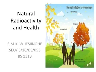 Natural Radioactivity and Health