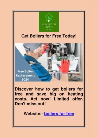 boilers for free