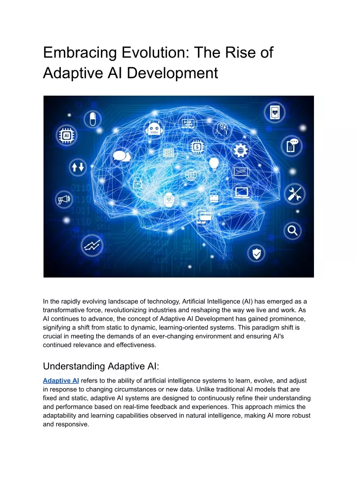 embracing evolution the rise of adaptive