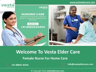 Female Nurse For Home Care-vestaeldercare.com