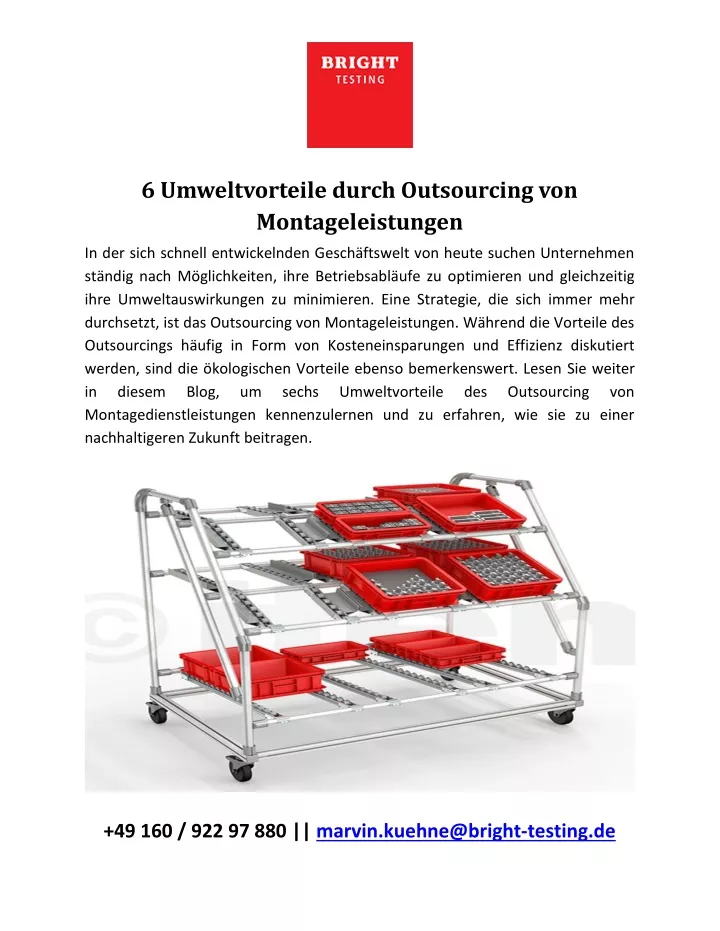 6 umweltvorteile durch outsourcing