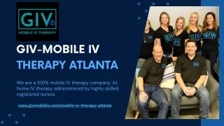 Mobile IV Therapy Atlanta GA