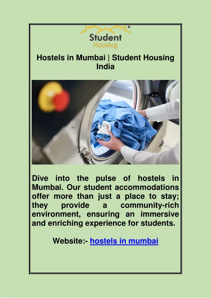 hostels in mumbai student housing india