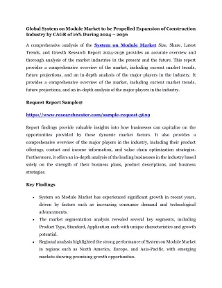 global system on module market to be propelled