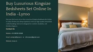 Buy Luxurious Kingsize Bedsheets Set Online In India, Best Buy Luxurious Kingsiz