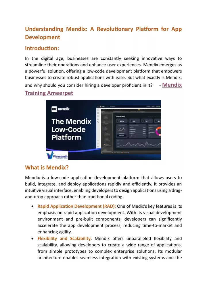 understanding mendix a revolutionary platform
