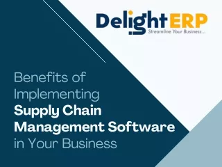 Supply chain management software service in Gujarat