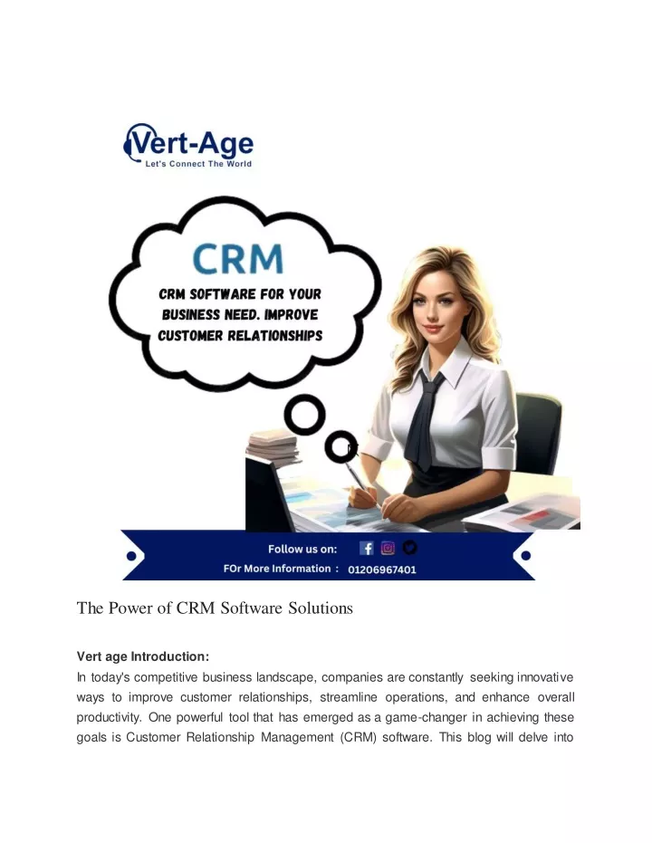 the power of crm software solutions vert