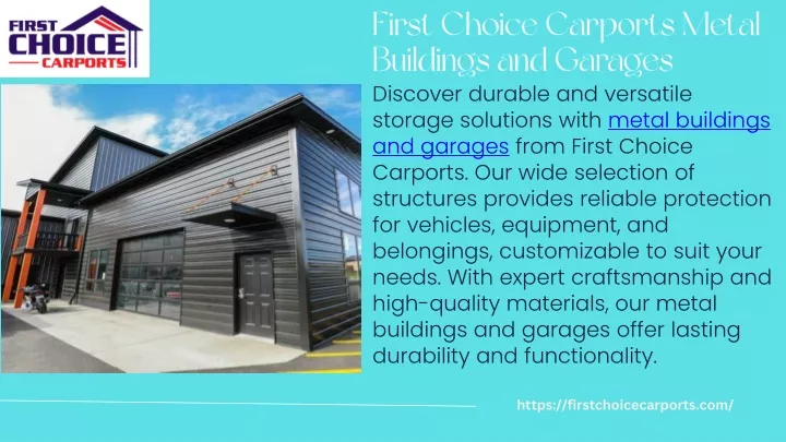 first choice carports metal buildings and garages