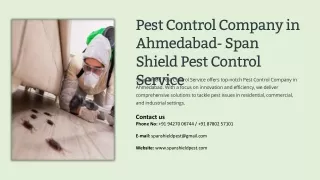 Pest Control Company in Ahmedabad, Best Pest Control Company in Ahmedabad