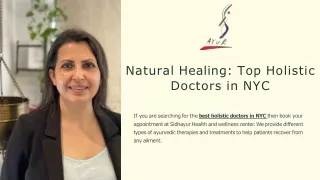 Natural Healing Top Holistic Doctors in NYC