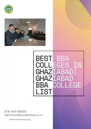 Best BBA Colleges in Ghaziabad Ghaziabad BBA College List