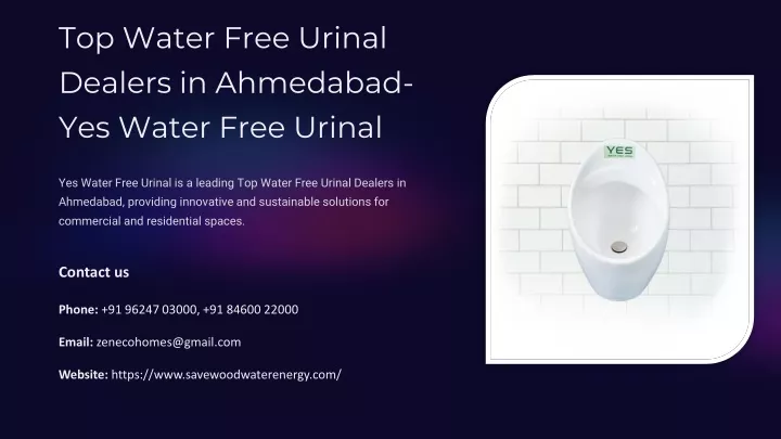 top water free urinal dealers in ahmedabad