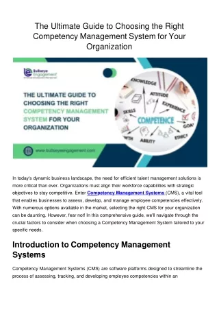 The Ultimate Guide to Choosing the Right Competency Management System for Your Organization (1)