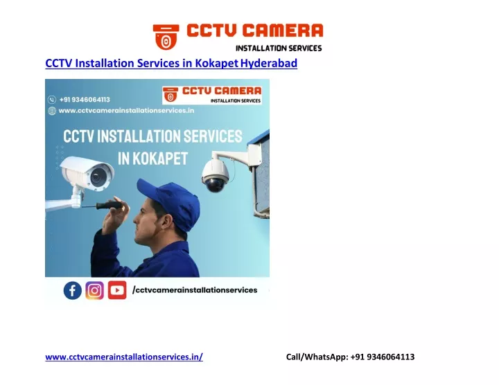 cctv installation services in kokapet hyderabad