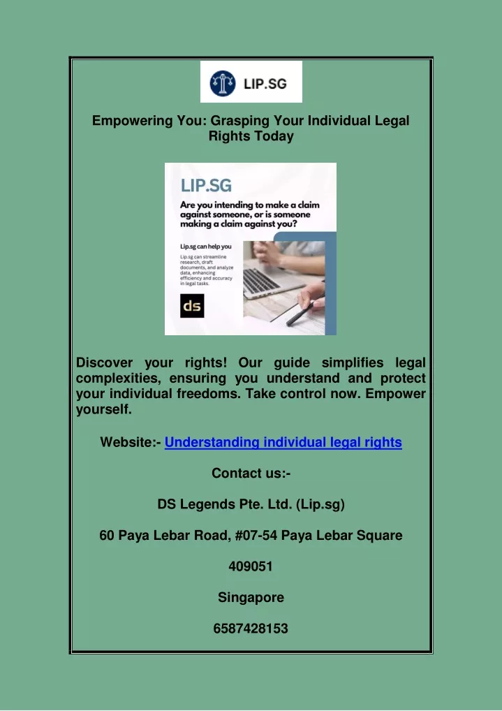 empowering you grasping your individual legal