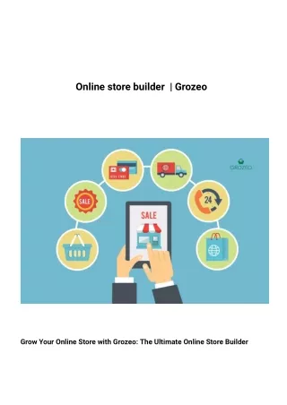 online store builder grozeo